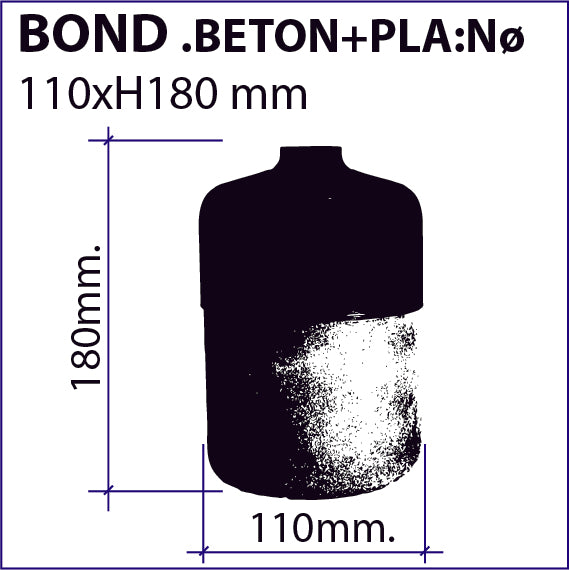 Vaso BOND Beton+PLA