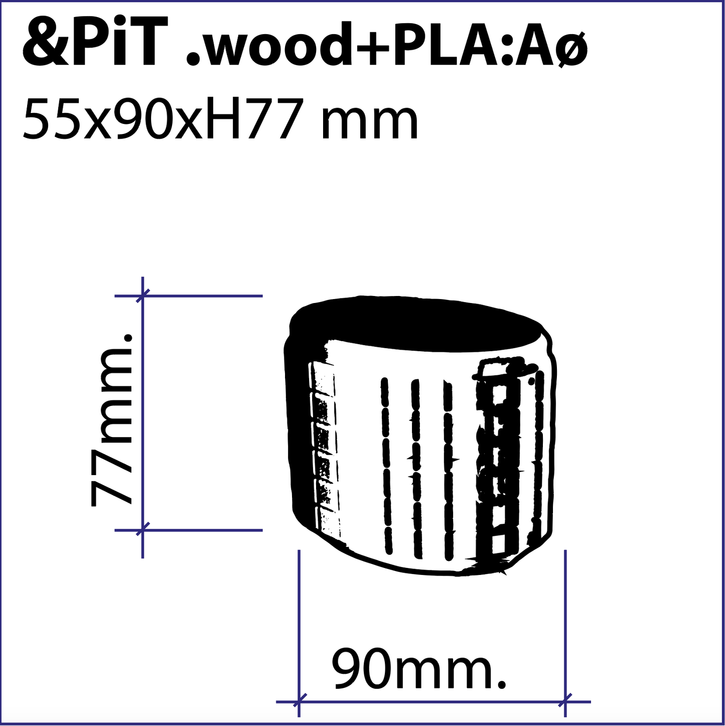 &PiT: Diffuser fragranze wood+PLA.